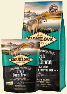 CARNILOVE FRESH CARP & TROUT FOR ADULT 12kg