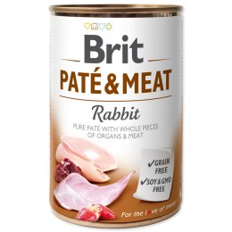 BRIT PATE & MEAT RABBIT puszka dla psa z królikiem 400g