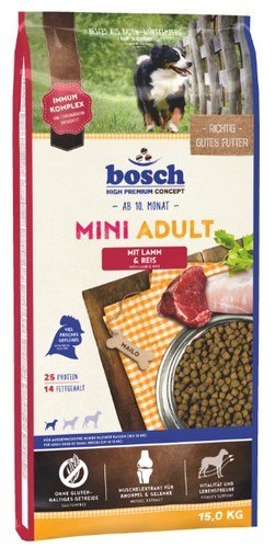Bosch Mini Adult Lamm & Reis - Jagnięcina i ryż 15kg
