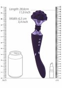 Stymulator- Shiatsu Bendable Massager Wand - Purple