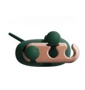 Qingnan No.2 Vibrating Nipple Clamps and Choker Set Green