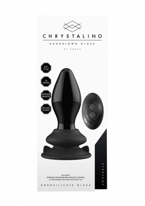 Stretchy - With Suction Cup and Remote - 10 Speed - Black