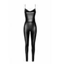F306 Mirage catsuit with jewelry rhinestone chain adorning the back M